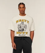 GYMSHARK : Heavy Duty Bro Graphic T-Shirt